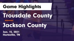 Trousdale County  vs Jackson County  Game Highlights - Jan. 15, 2021