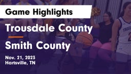 Trousdale County  vs Smith County  Game Highlights - Nov. 21, 2023