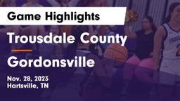 Trousdale County  vs Gordonsville  Game Highlights - Nov. 28, 2023