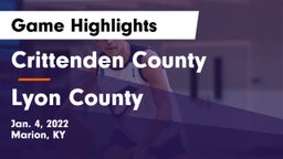 Crittenden County  vs Lyon County  Game Highlights - Jan. 4, 2022