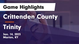 Crittenden County  vs Trinity Game Highlights - Jan. 14, 2023