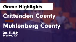 Crittenden County  vs Muhlenberg County  Game Highlights - Jan. 5, 2024