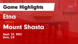 Etna  vs Mount Shasta Game Highlights - Sept. 22, 2022