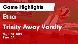 Etna  vs Trinity Away Varsity Game Highlights - Sept. 28, 2023