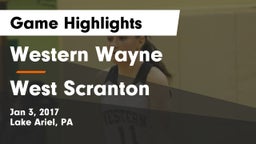 Western Wayne  vs West Scranton  Game Highlights - Jan 3, 2017