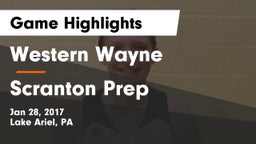 Western Wayne  vs Scranton Prep Game Highlights - Jan 28, 2017