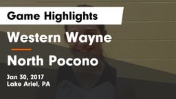 Western Wayne  vs North Pocono Game Highlights - Jan 30, 2017