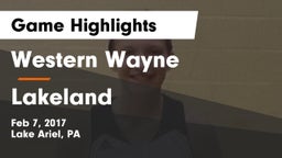 Western Wayne  vs Lakeland Game Highlights - Feb 7, 2017