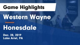 Western Wayne  vs Honesdale  Game Highlights - Dec. 28, 2019