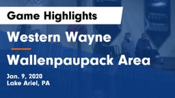 Western Wayne  vs Wallenpaupack Area  Game Highlights - Jan. 9, 2020