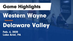 Western Wayne  vs Delaware Valley  Game Highlights - Feb. 6, 2020