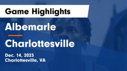 Albemarle  vs Charlottesville  Game Highlights - Dec. 14, 2023