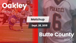 Matchup: Oakley  vs. Butte County  2018