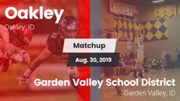 Matchup: Oakley  vs. Garden Valley School District 2019