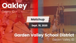 Matchup: Oakley  vs. Garden Valley School District 2020