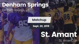Matchup: Denham Springs High vs. St. Amant  2019