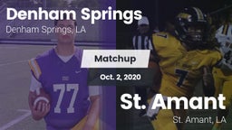 Matchup: Denham Springs High vs. St. Amant  2020