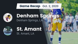Recap: Denham Springs  vs. St. Amant  2020