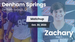 Matchup: Denham Springs High vs. Zachary  2020
