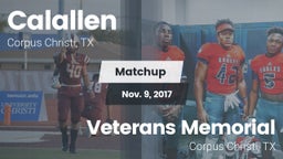 Matchup: Calallen  vs. Veterans Memorial 2017