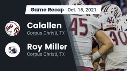 Recap: Calallen  vs. Roy Miller  2021