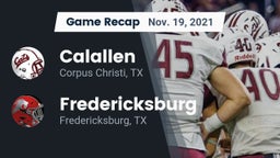Recap: Calallen  vs. Fredericksburg  2021