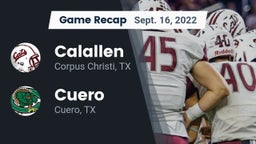 Recap: Calallen  vs. Cuero  2022