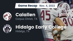 Recap: Calallen  vs. Hidalgo Early College  2022