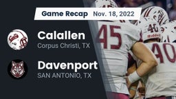 Recap: Calallen  vs. Davenport  2022