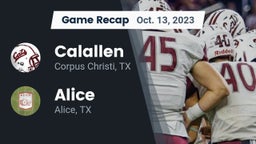 Recap: Calallen  vs. Alice  2023