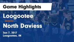 Loogootee  vs North Daviess  Game Highlights - Jan 7, 2017