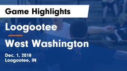 Loogootee  vs West Washington  Game Highlights - Dec. 1, 2018