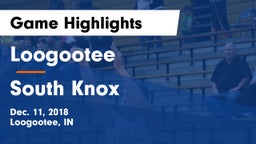 Loogootee  vs South Knox  Game Highlights - Dec. 11, 2018