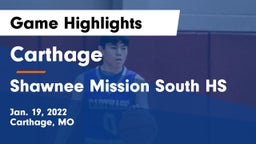 Carthage  vs Shawnee Mission South HS Game Highlights - Jan. 19, 2022
