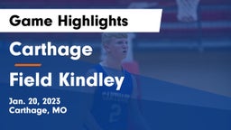 Carthage  vs Field Kindley  Game Highlights - Jan. 20, 2023