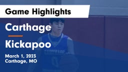 Carthage  vs Kickapoo  Game Highlights - March 1, 2023
