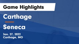 Carthage  vs Seneca  Game Highlights - Jan. 27, 2022
