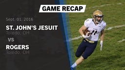 Recap: St. John's Jesuit  vs. Rogers  2016