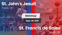 Matchup: St. John's Jesuit vs. St. Francis de Sales  2018