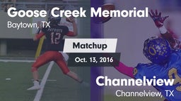 Matchup: Goose Creek vs. Channelview  2016
