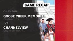 Recap: Goose Creek Memorial  vs. Channelview  2016