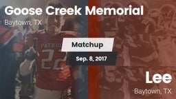 Matchup: Goose Creek vs. Lee  2017
