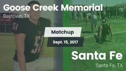 Matchup: Goose Creek vs. Santa Fe  2017