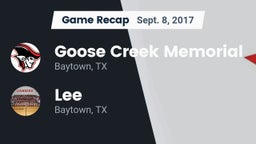 Recap: Goose Creek Memorial  vs. Lee  2017