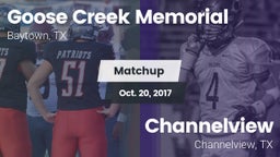 Matchup: Goose Creek vs. Channelview  2017