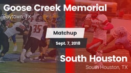 Matchup: Goose Creek vs. South Houston  2018