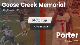 Matchup: Goose Creek vs. Porter  2018