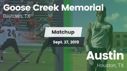 Matchup: Goose Creek vs. Austin  2019