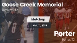 Matchup: Goose Creek vs. Porter  2019