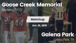 Matchup: Goose Creek vs. Galena Park  2019